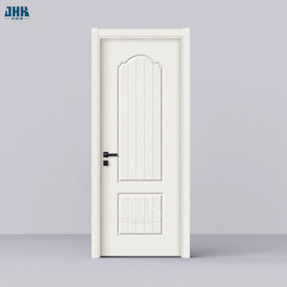 Porte PVC en bois à deux panneaux de couleur blanche