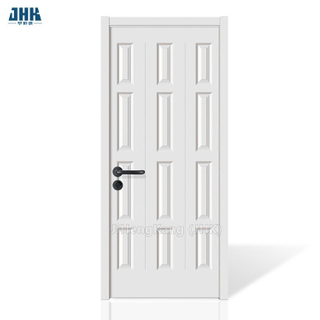 Portes d'armoires intérieures en stratifié blanc à quatre panneaux